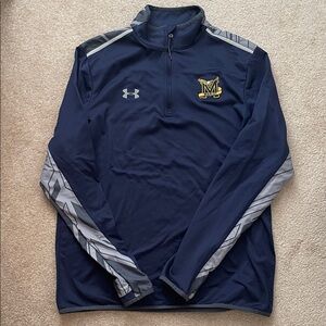 Under Armour Men's Blue and Gray Performance Quarter zip